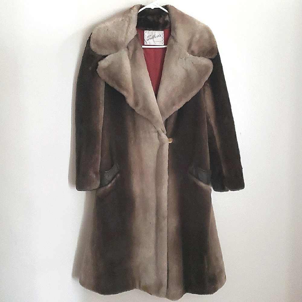 Vintage 1960's Faux Fur Coat